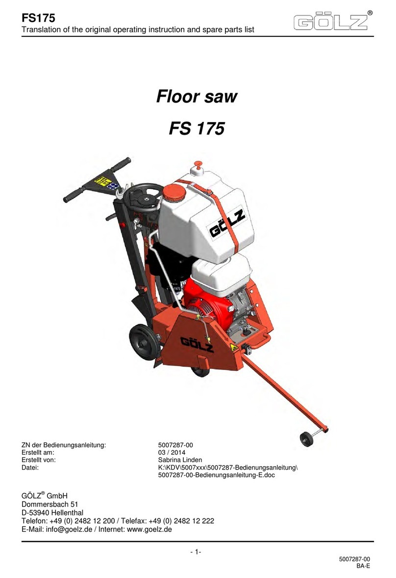 Golz FS 175 Translation of the original operating instructions