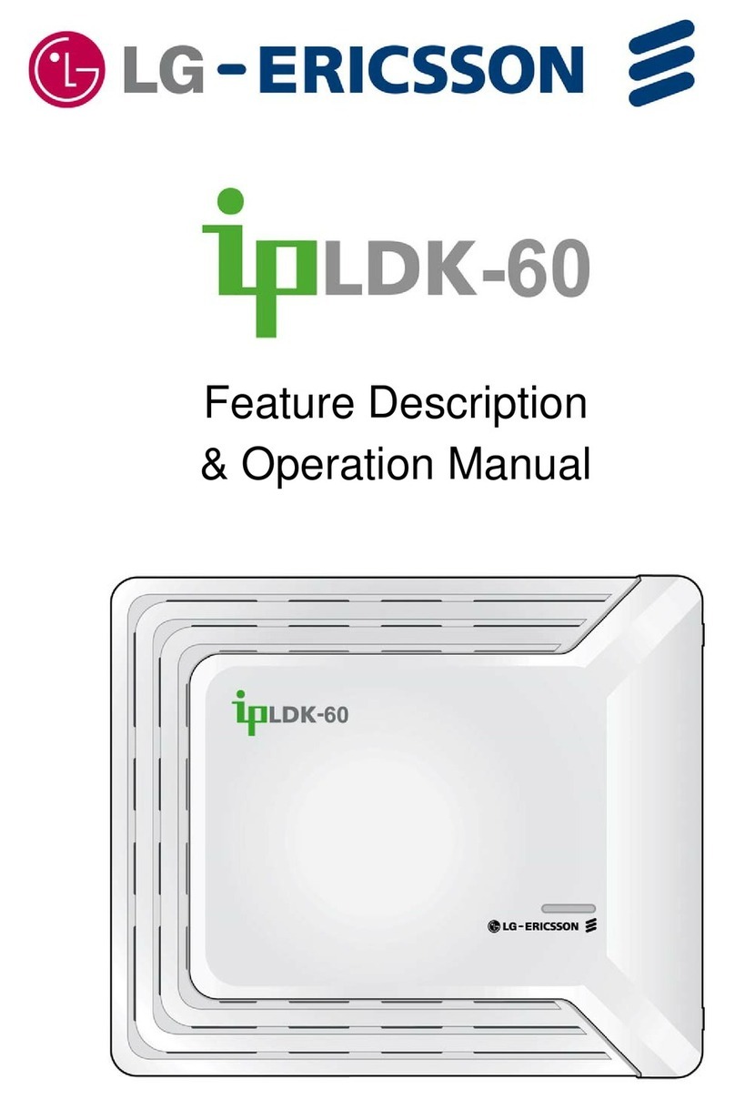 LG-Ericsson ipldk-60 Feature description and operation manual