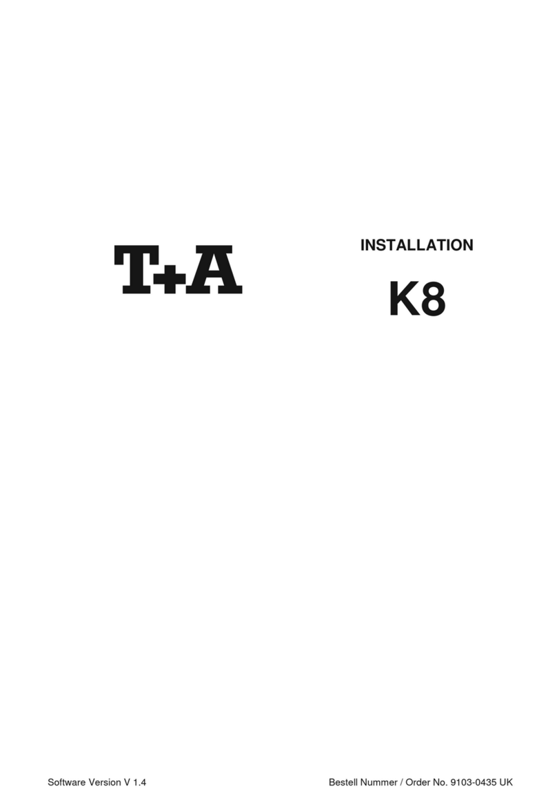 T+A K8 User manual