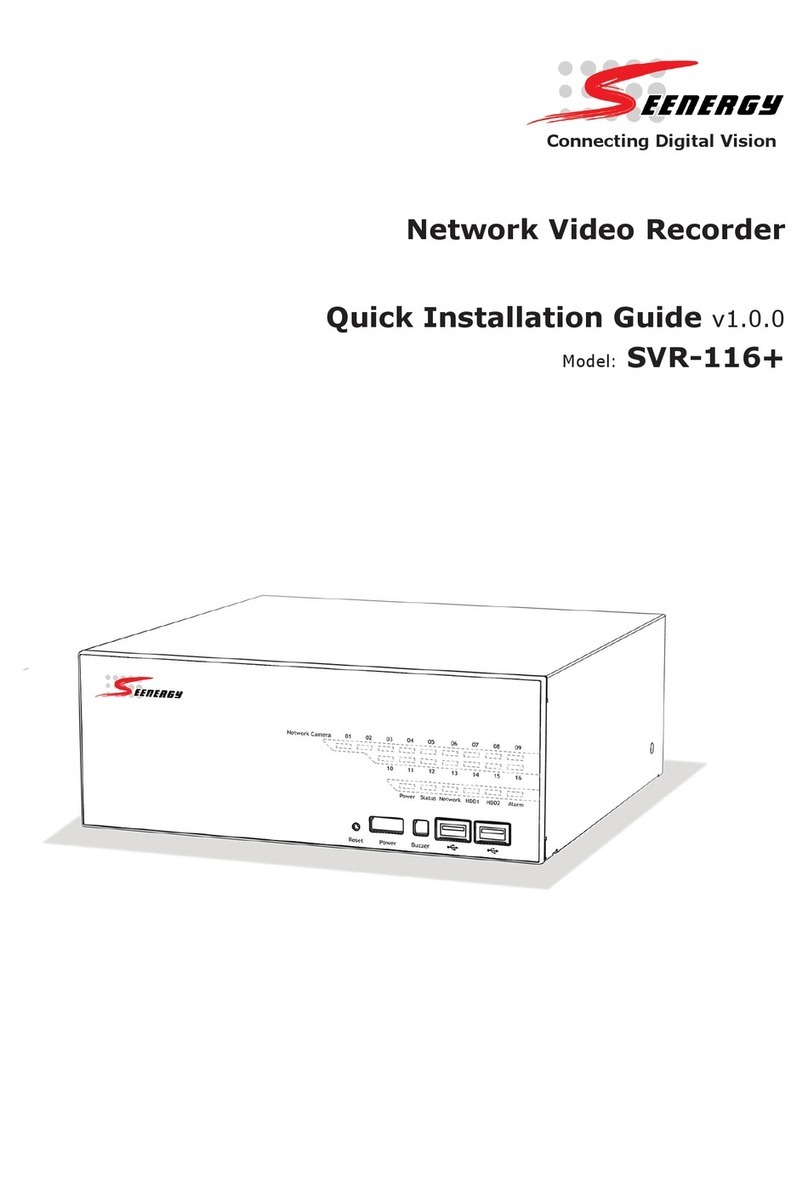 Seenergy SVR-116 Plus Quick installation guide Seenergy SVR-116 Plus Quick installation guide