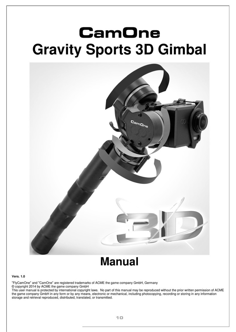 CamOne Gravity Sports 3D manual