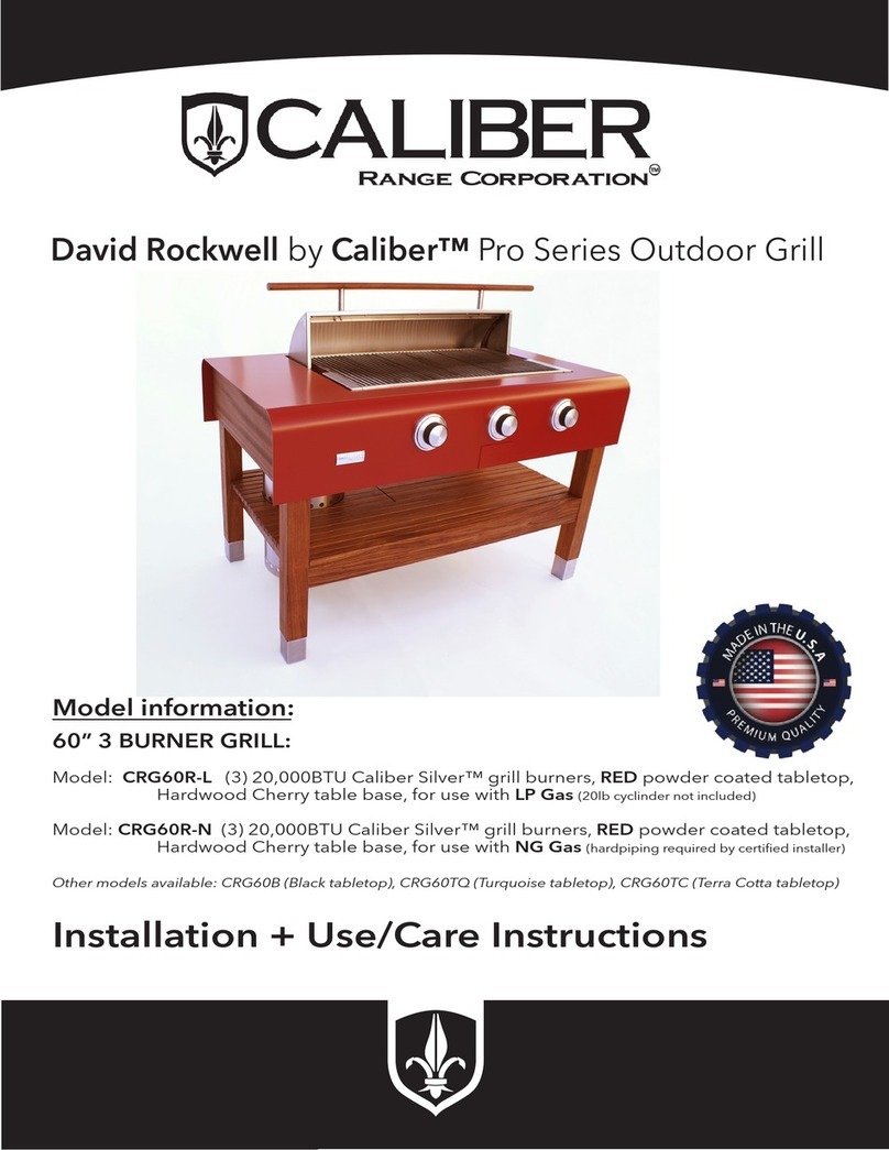 Caliber CRG60R-L Installation use & care instructions