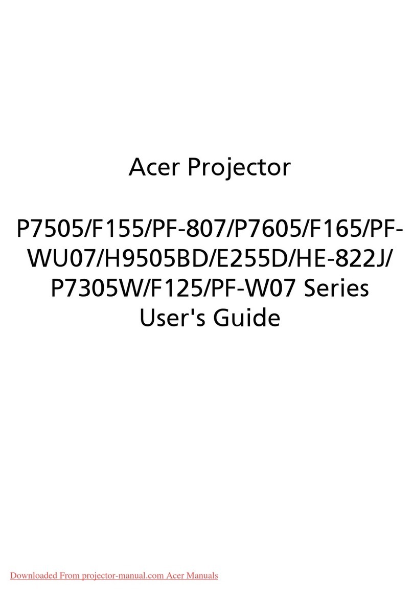 Acer P7505 Series User manual
