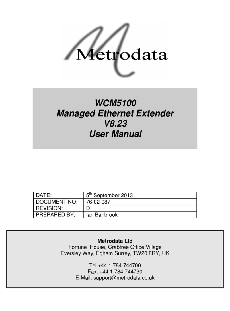 Metrodata WCM5100 user manual