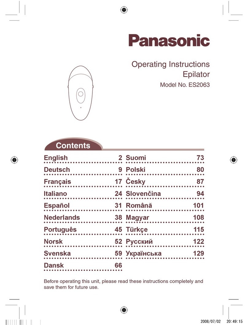 Panasonic ES2063 User manual