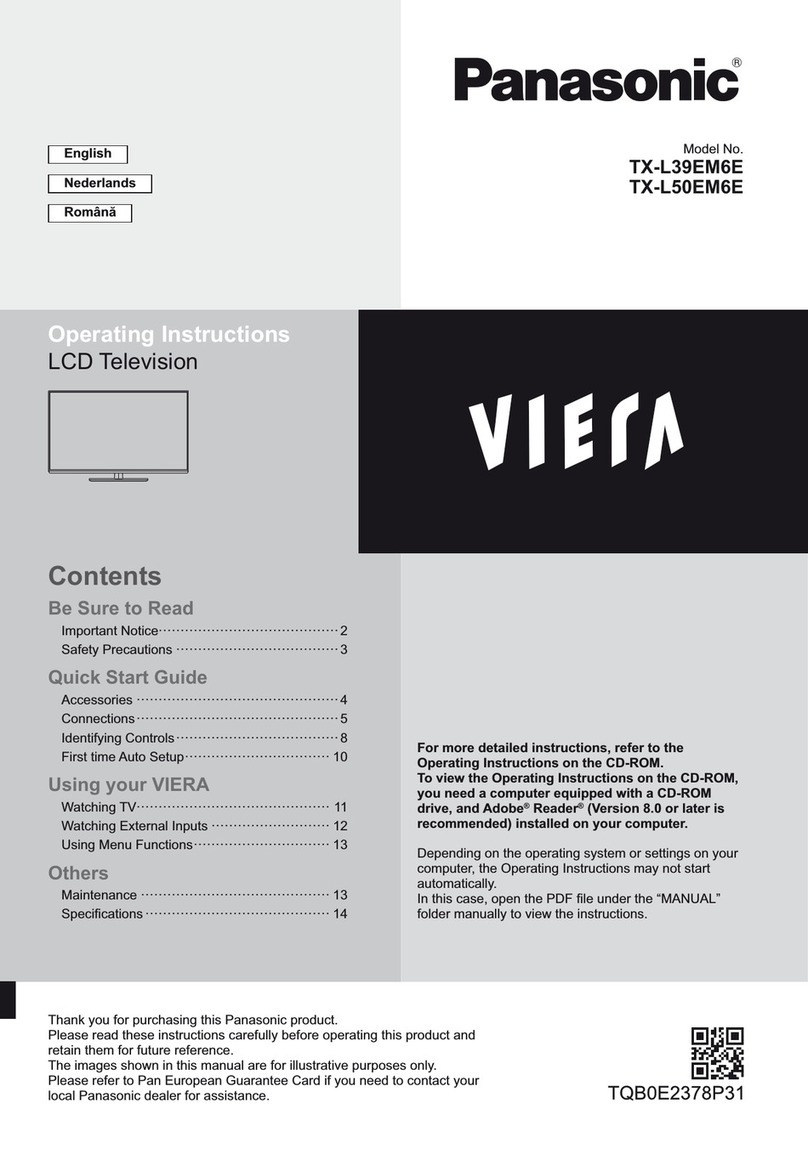 Panasonic TX-L50EM6E User manual