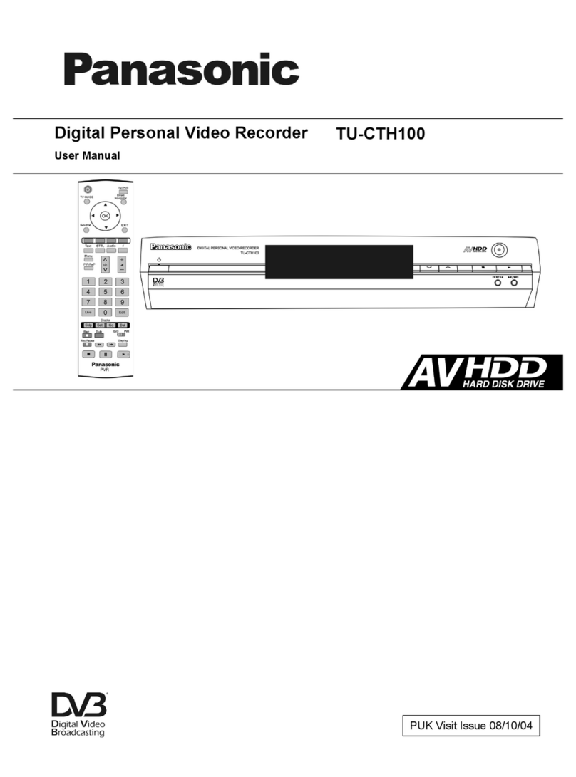 Panasonic TU-CTH100 User manual