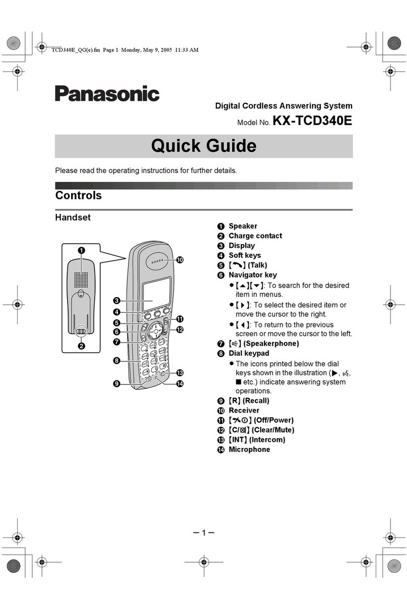 Panasonic KX-TCD340E User manual Panasonic KX-TCD340E User manual