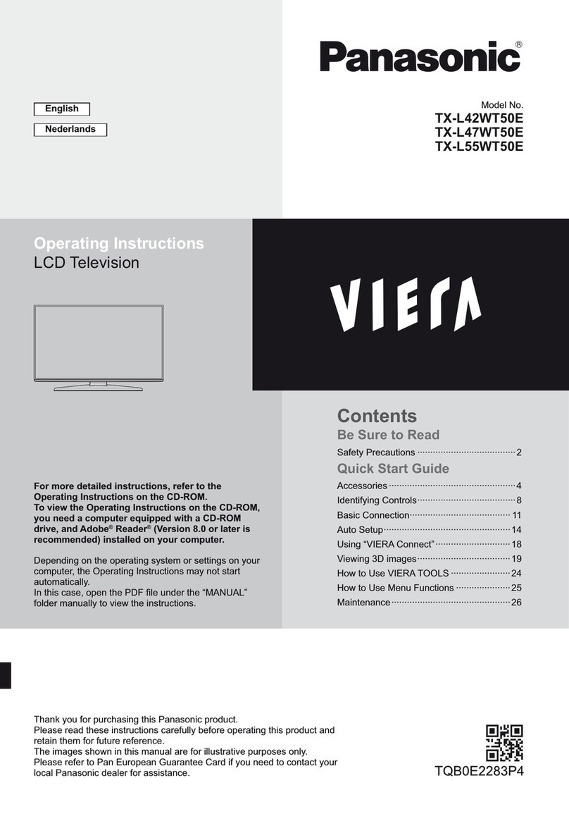 Panasonic Viera TX-L55WT50E User manual