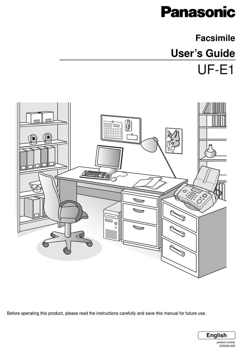 Panasonic UF-E1 User manual Panasonic UF-E1 User manual