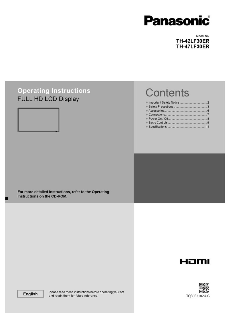 Panasonic TH-47LF30ER User manual