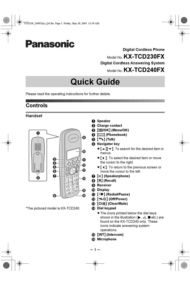Panasonic KX-TCD240FX User manual