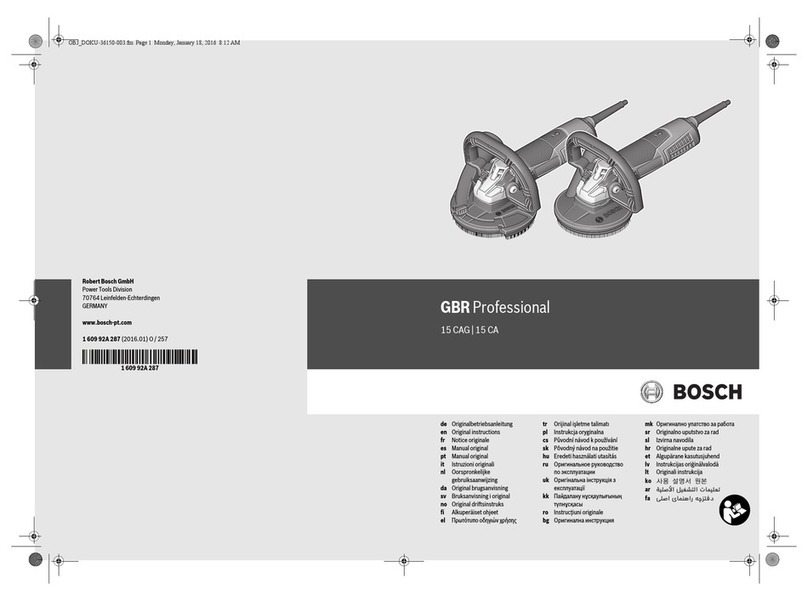 Bosch GBR Professional 15 CA User manual