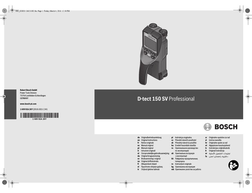 Bosch D-tect 150 SV Professional User manual