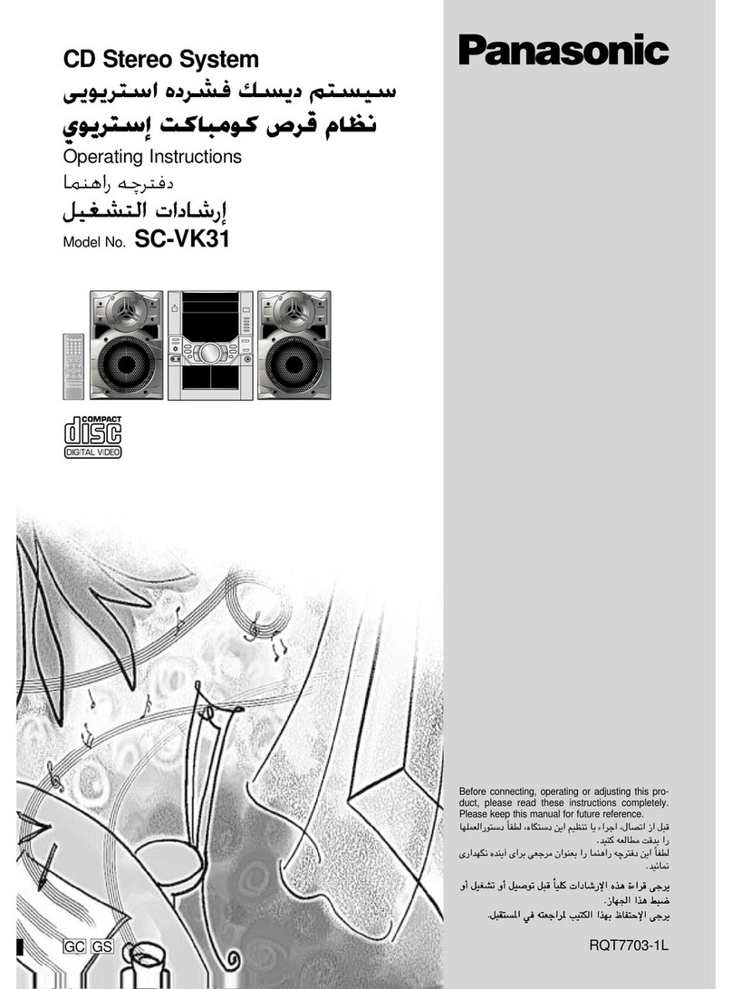 Panasonic SC-VK31 User manual
