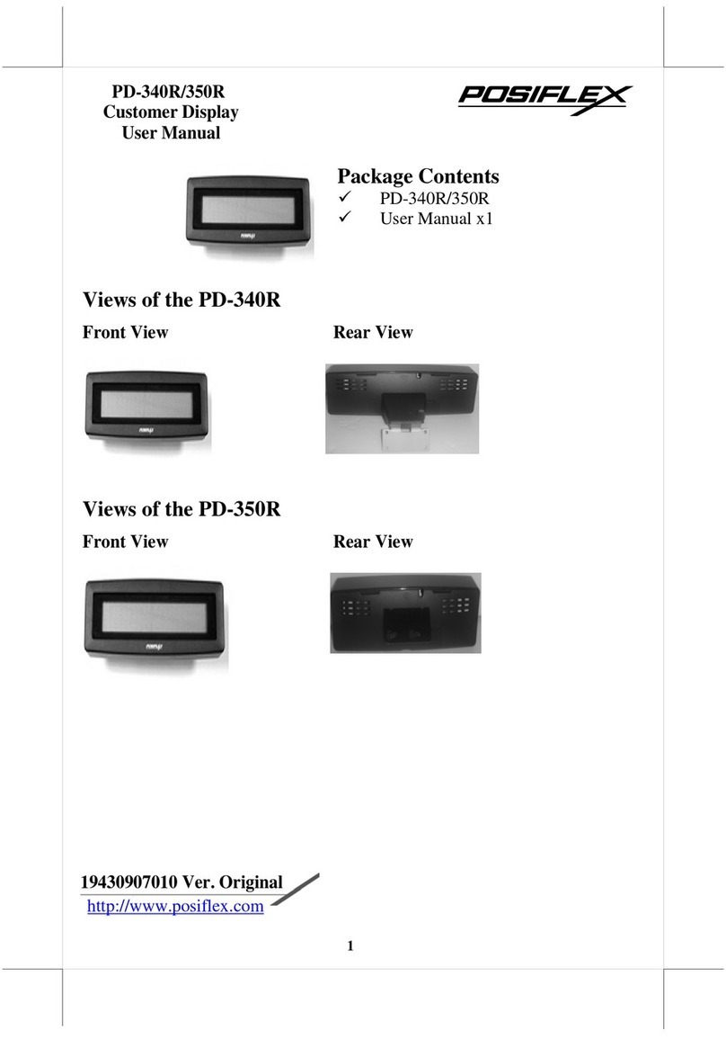 POSIFLEX PD-350R User manual
