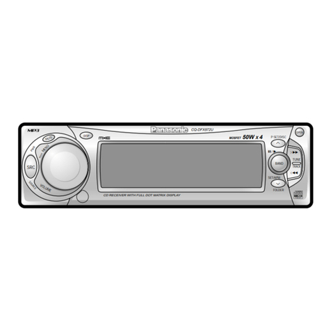 Panasonic CQDFX972U - AUTO RADIO/CD DECK operating instructions