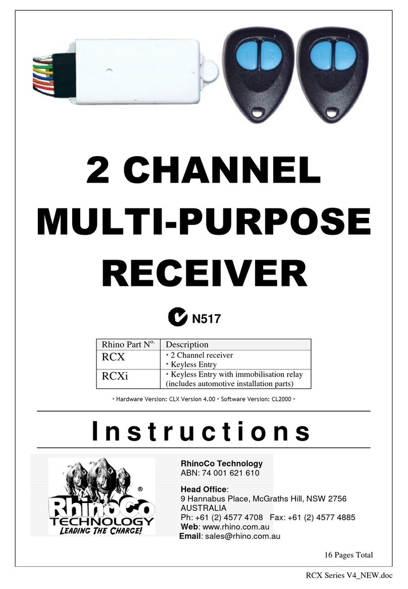 RHINO RCX instructions
