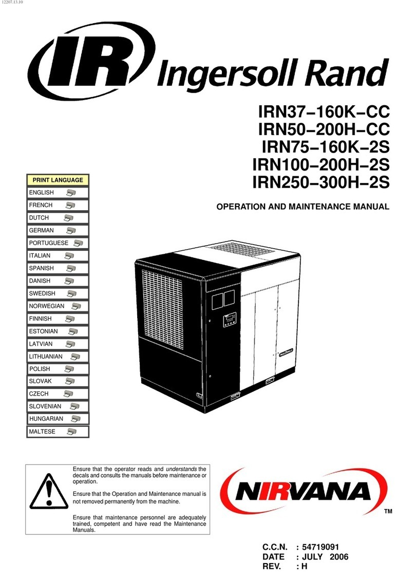 Ingersoll-Rand IRN37-160K-CC Operation and maintenance manual Ingersoll-Rand IRN37-160K-CC Operation and maintenance manual
