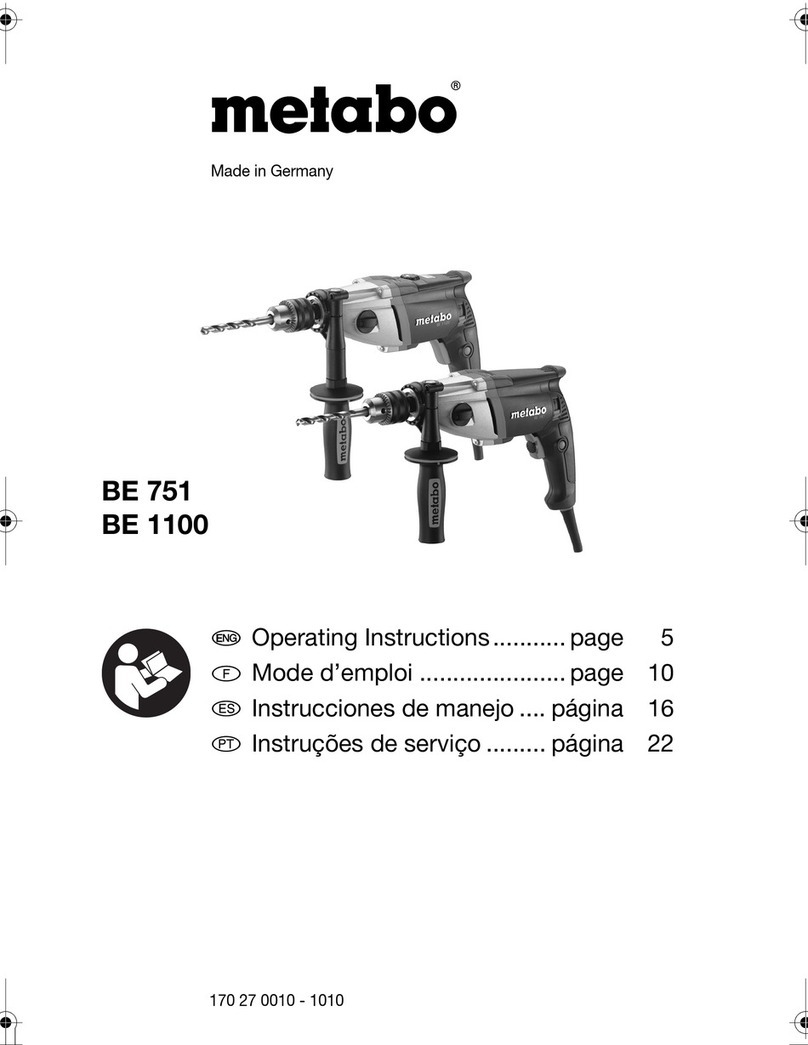 Metabo BE 751 User manual
