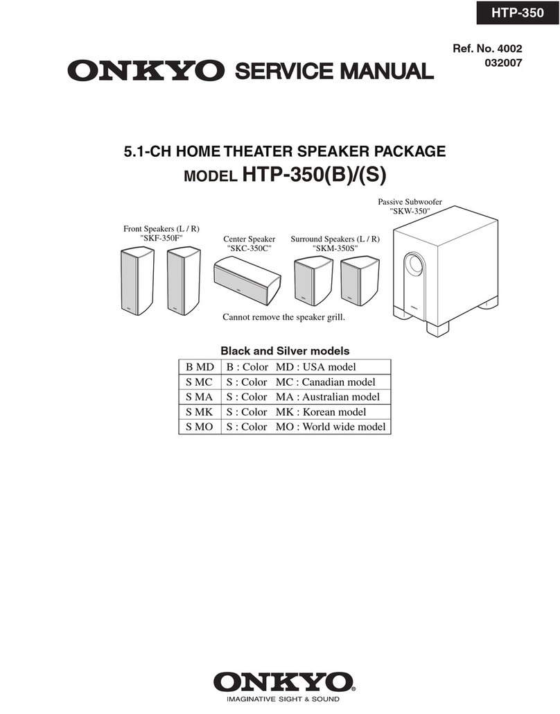 Onkyo HTP-350(B)/(S) User manual
