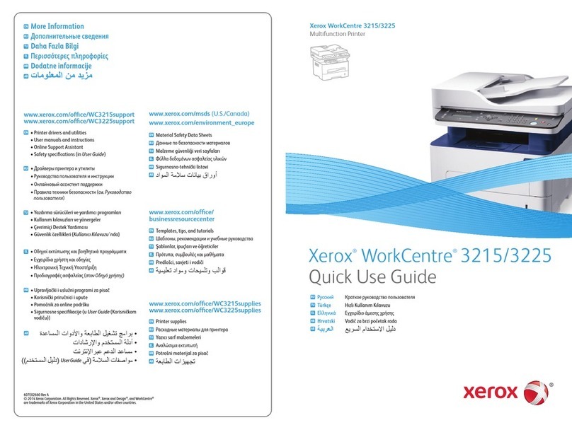 Xerox WorkCentre 3215 Quick use guide