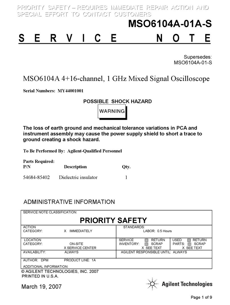 Agilent Technologies InfiniiVision MSO6104A Quick start guide
