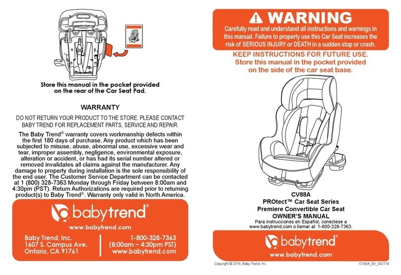 Baby Trend CV88A User manual