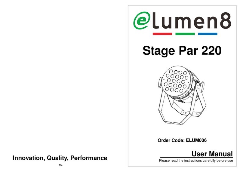 Elumen8 Stage Par 220 user manual Elumen8 Stage Par 220 user manual