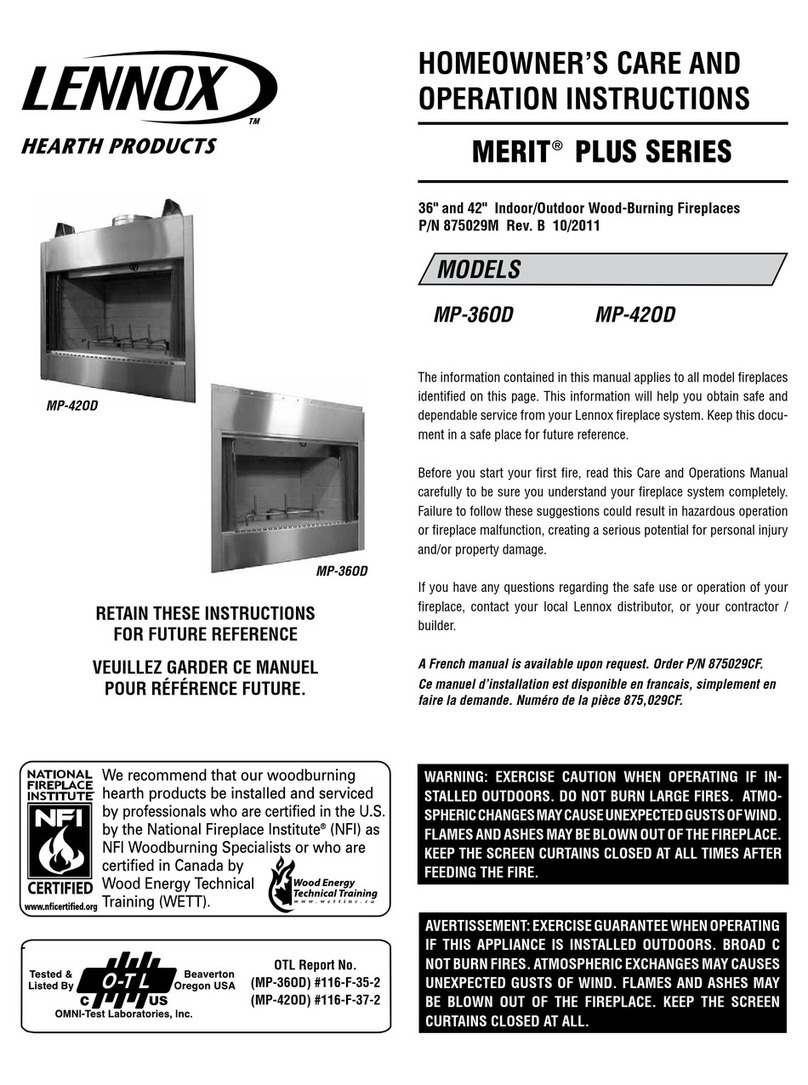 Lennox MP-360D User manual