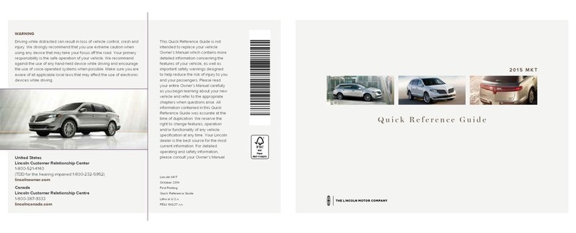 Lincoln 2013 MKT User manual