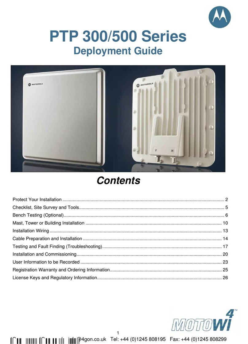 Motorola PTP 300Series Quick reference guide