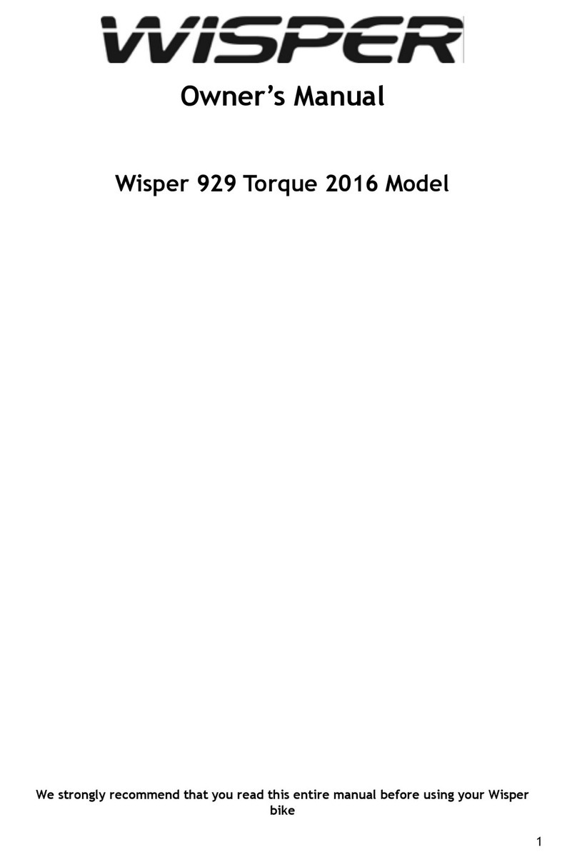 Wisper 929 Torque 2016 owner's manual