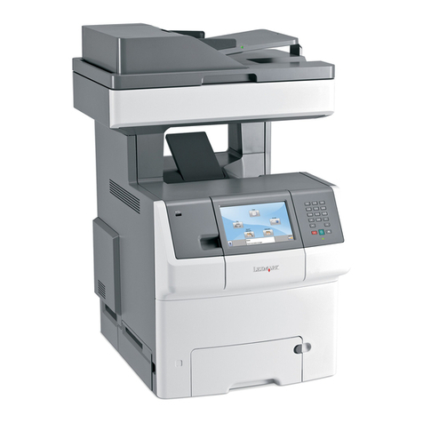 Lexmark X746de User manual