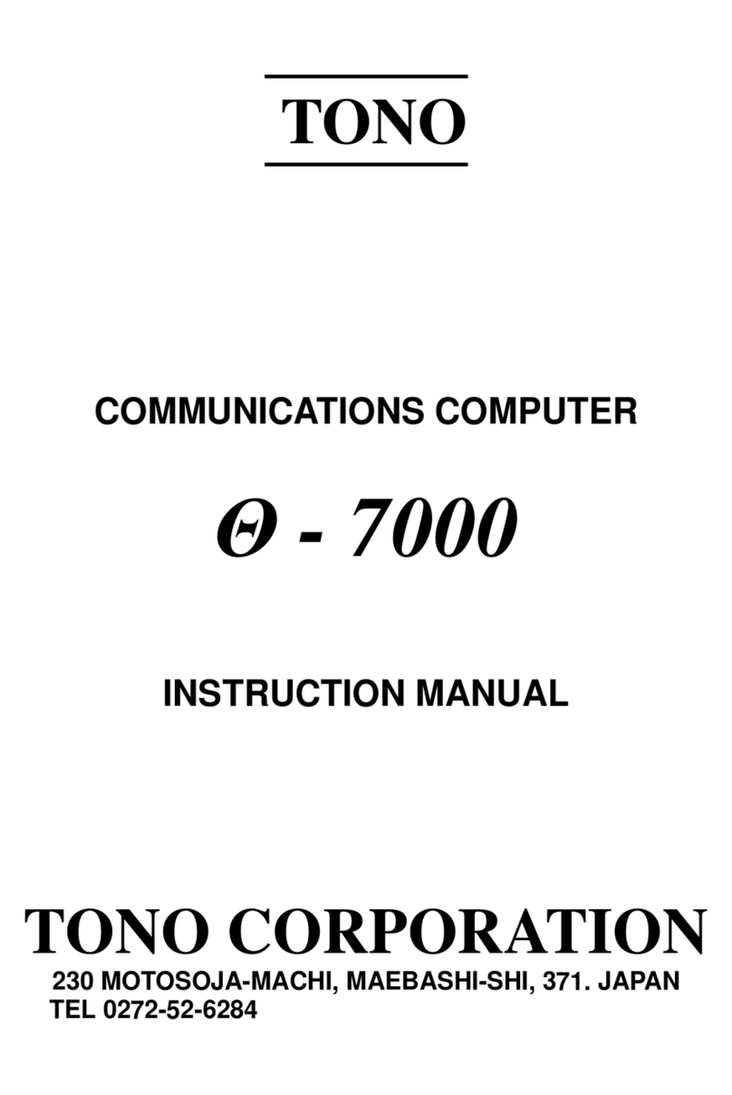 TONO Theta 7000 instruction manual