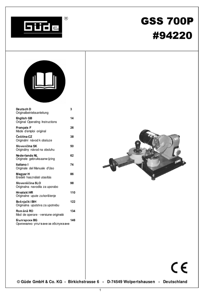Gude GSS 700P User manual