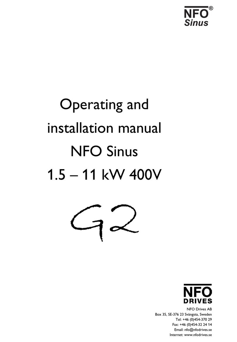 NFO Drive Sinus Series OPERATING AND INSTALLATION Manual