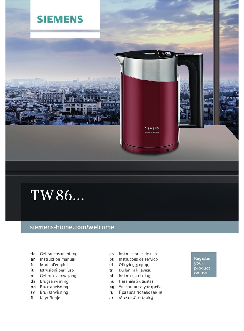 Siemens TW 86 SERIES instruction manual