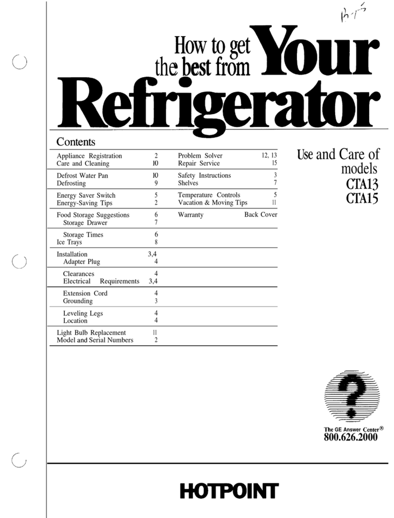 Hotpoint CTA13 Installation instructions
