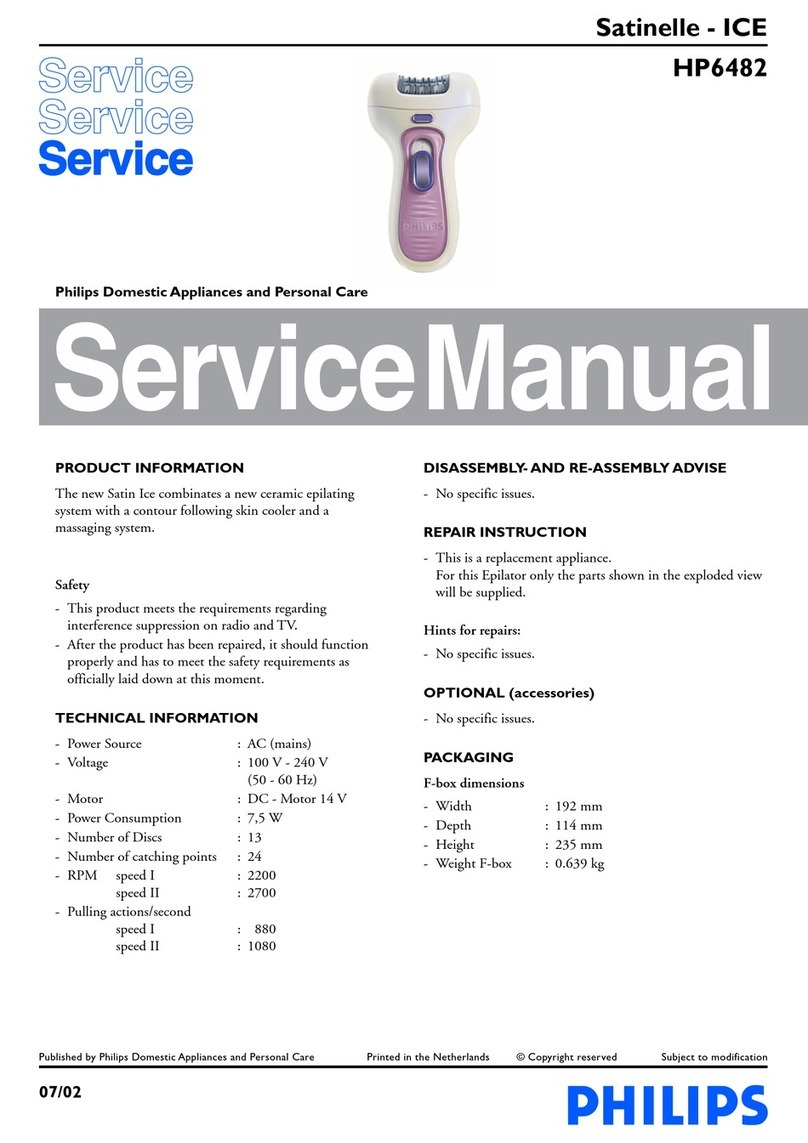 Philips HP6482 Service manual