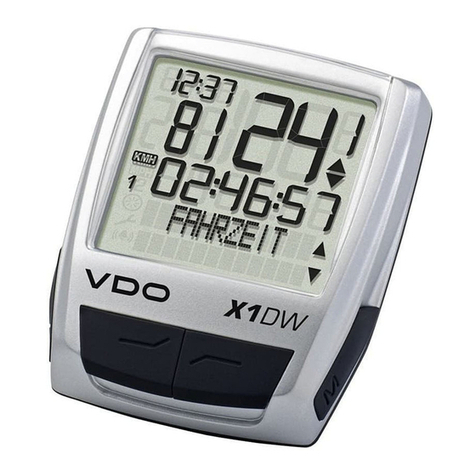 VDO X1DW instruction manual