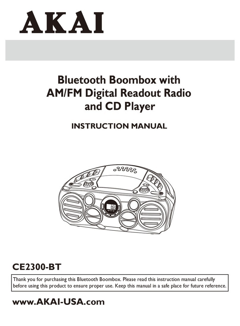 Akai CE2300-BT instruction manual