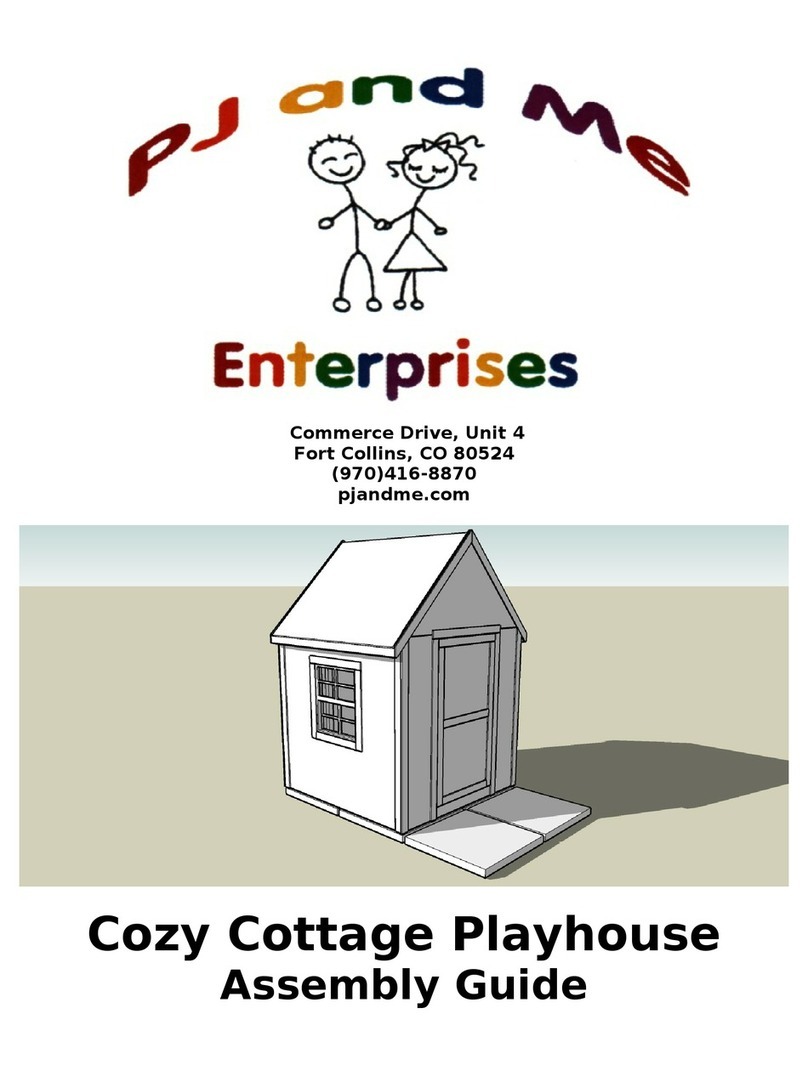 PJ and ME Enterprises Cozy Cottage Playhouse Assembly guide