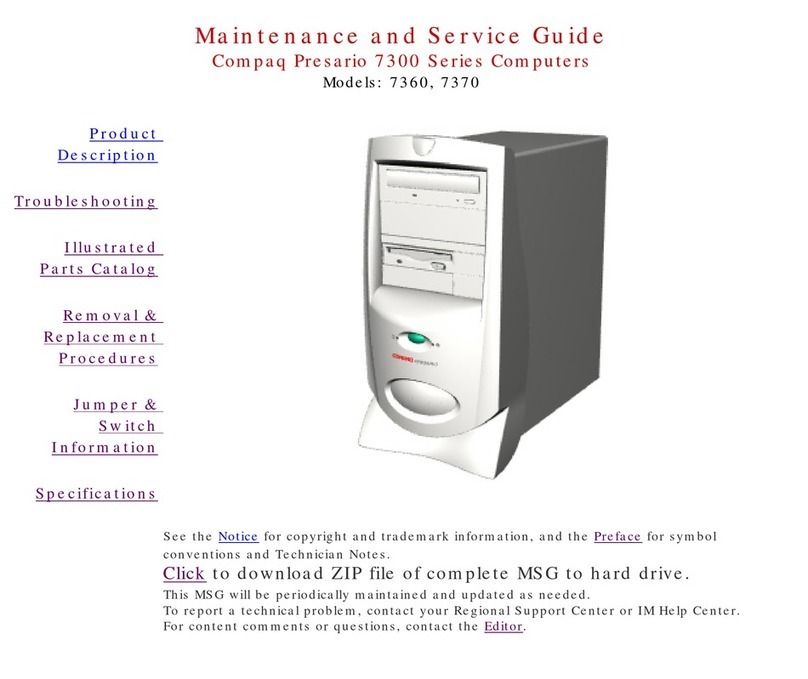 Compaq Presario 7360 Manual