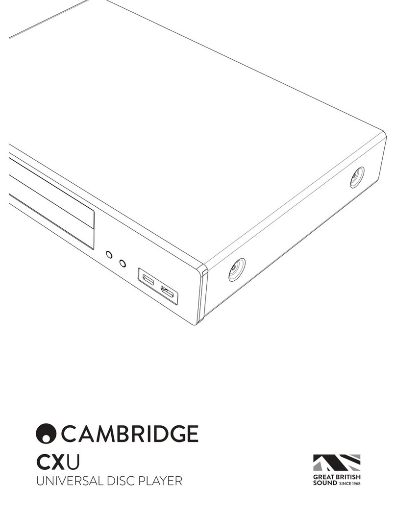 CAMBRIDGE CXU User manual