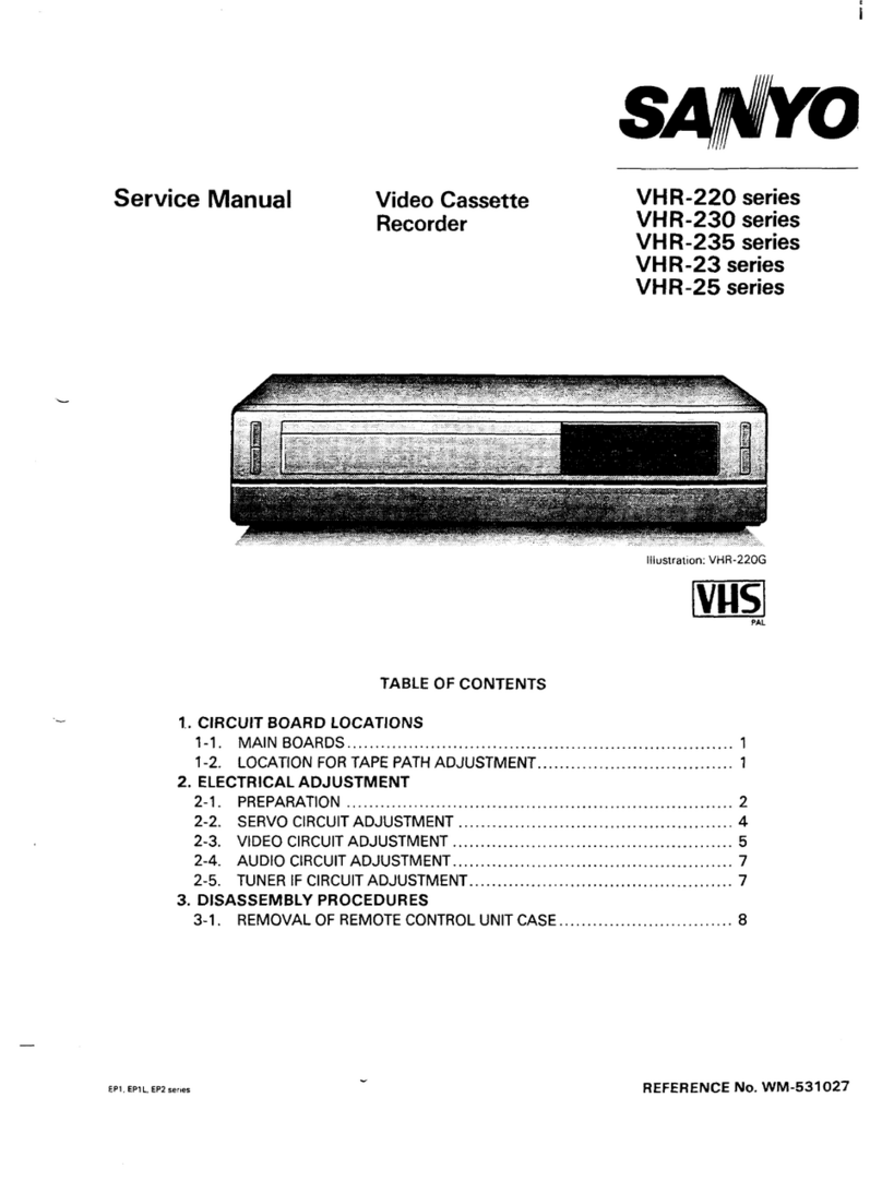 Sanyo VHR-220 series User manual