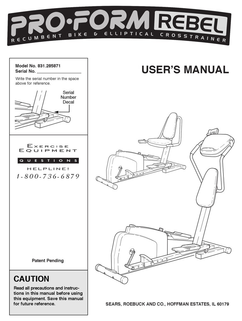 Pro-Form 831.285871 user manual