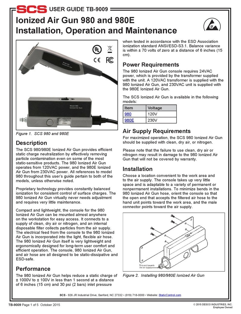 SCS 980 Owner's manual