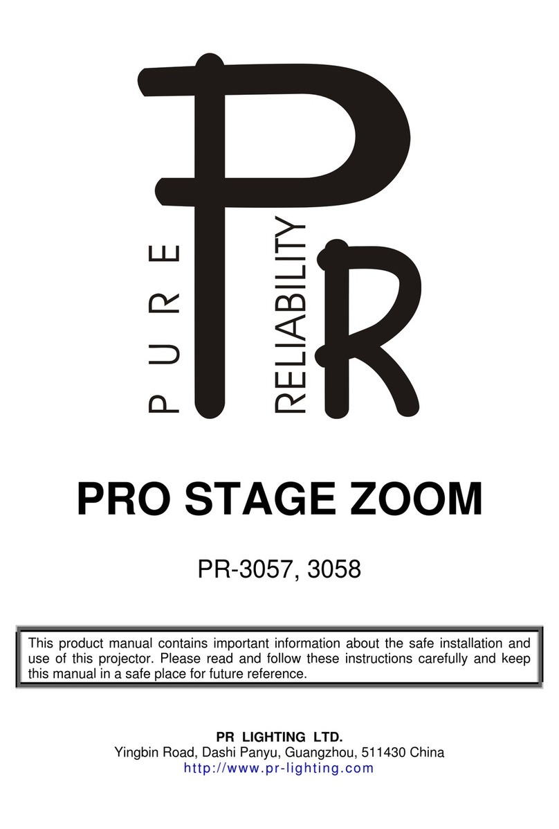 PR Lighting PRO STAGE ZOOM PR-3057 user manual PR Lighting PRO STAGE ZOOM PR-3057 user manual