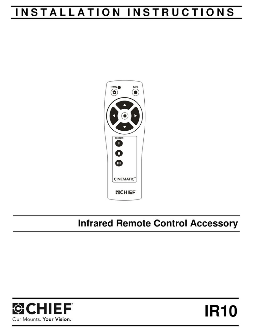 CHIEF IR10 installation instructions